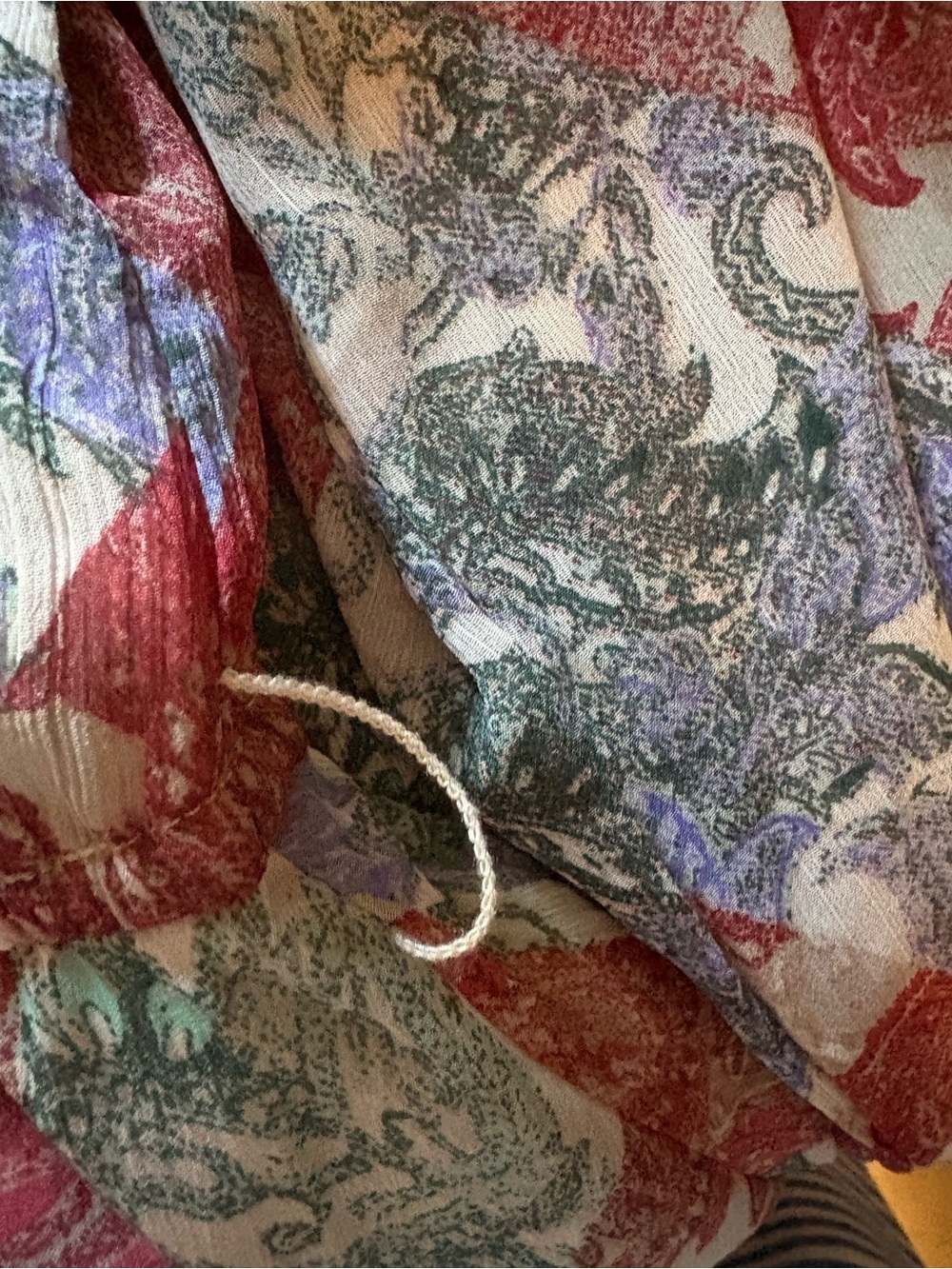 Jessica Simpson Blue Floral Dress Zephyr Long Sleeve. XL - Picture 12 of 13